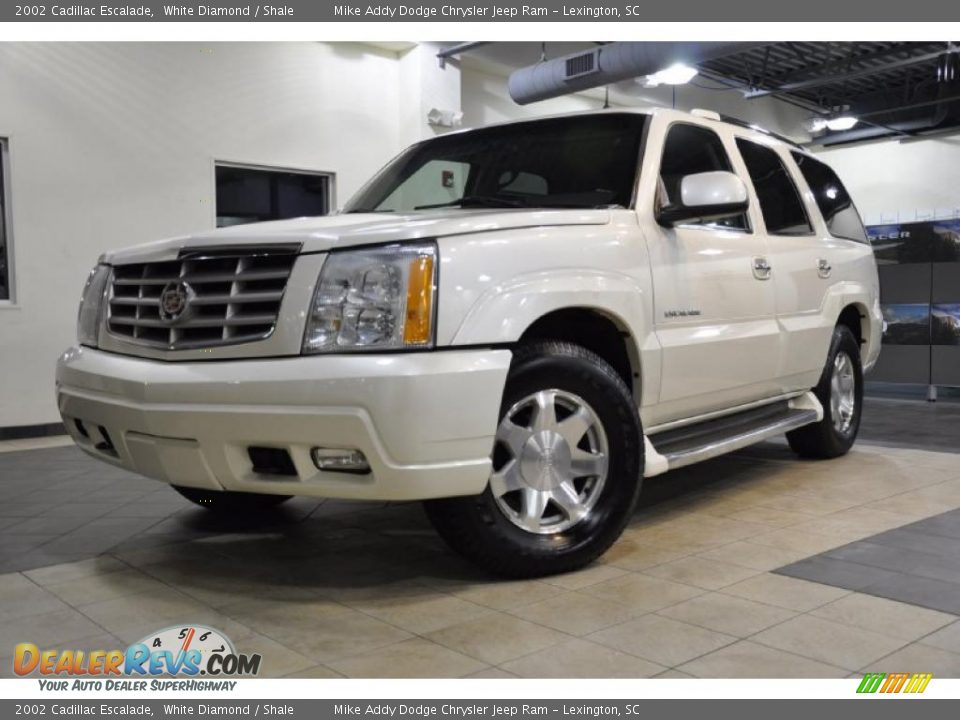 2002 Cadillac Escalade White Diamond / Shale Photo #2