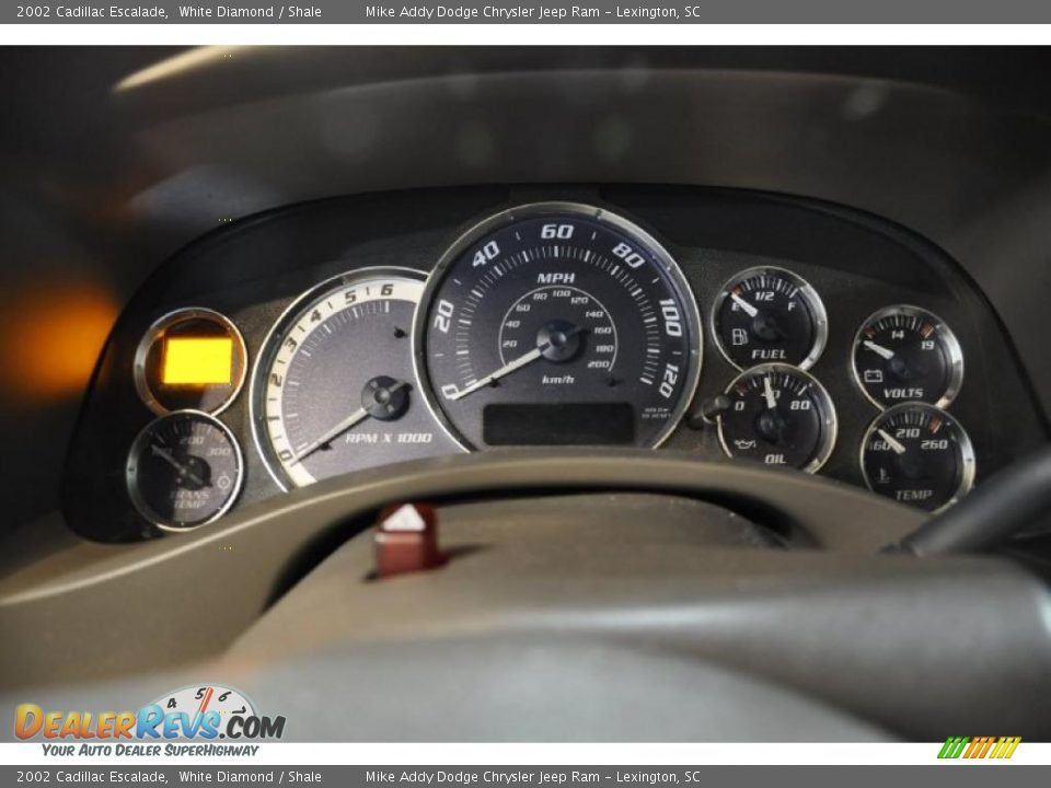 2002 Cadillac Escalade White Diamond / Shale Photo #12