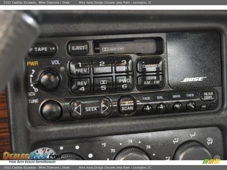 2002 Cadillac Escalade White Diamond / Shale Photo #14