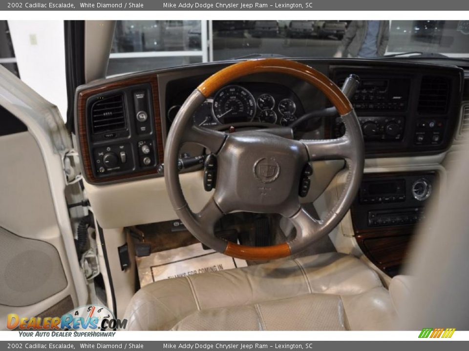 2002 Cadillac Escalade White Diamond / Shale Photo #17