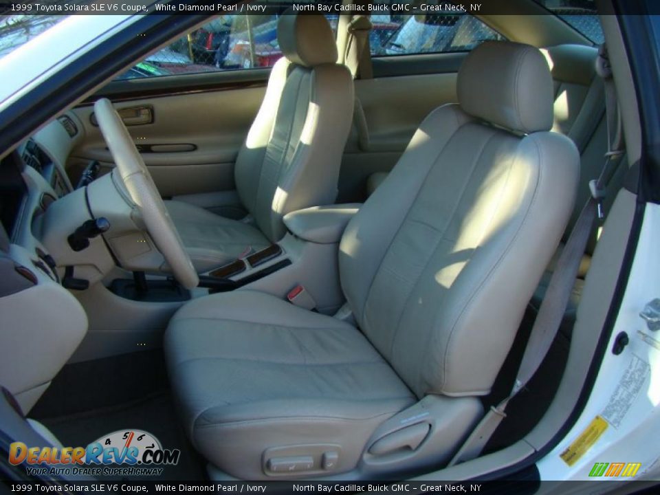 Ivory Interior - 1999 Toyota Solara SLE V6 Coupe Photo #10