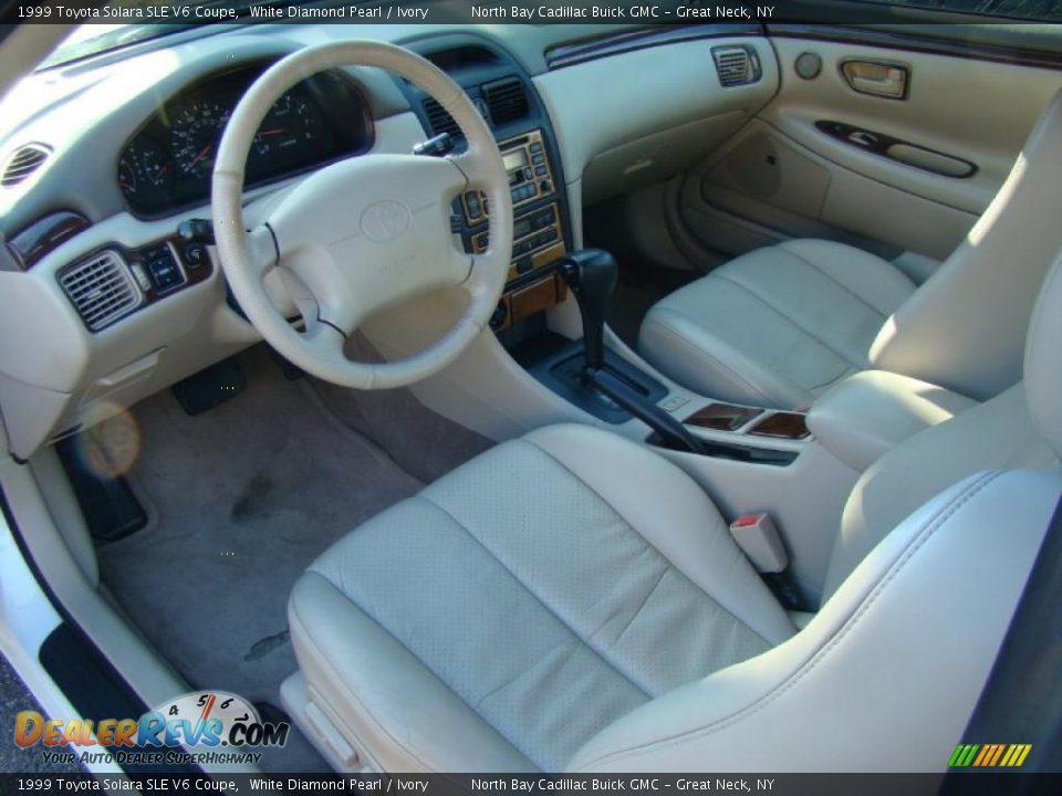 Ivory Interior - 1999 Toyota Solara SLE V6 Coupe Photo #12