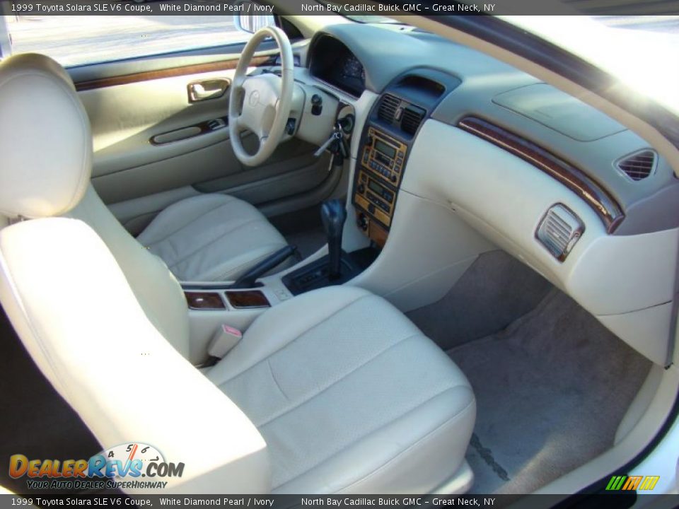 Ivory Interior - 1999 Toyota Solara SLE V6 Coupe Photo #19