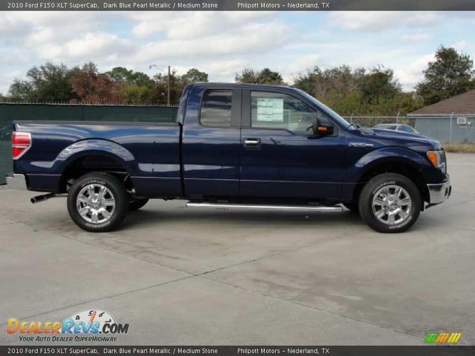 Dark Blue Pearl Metallic 2010 Ford F150 XLT SuperCab Photo #2