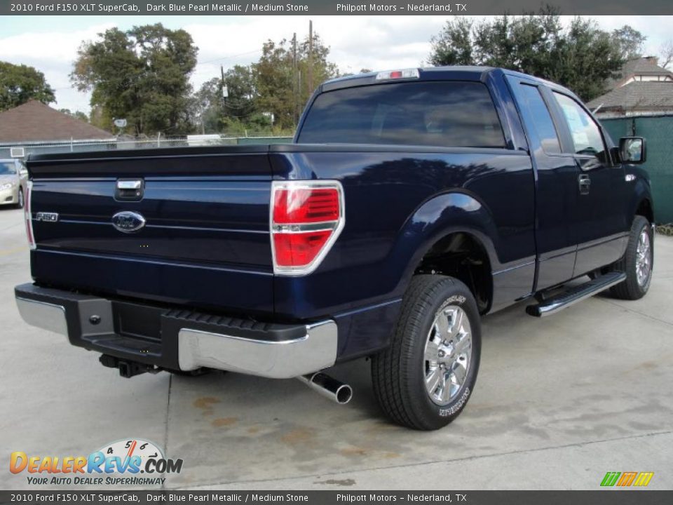 2010 Ford F150 XLT SuperCab Dark Blue Pearl Metallic / Medium Stone Photo #3