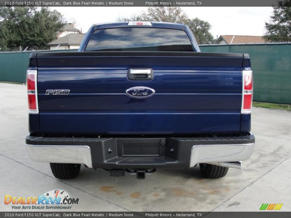 2010 Ford F150 XLT SuperCab Dark Blue Pearl Metallic / Medium Stone Photo #4