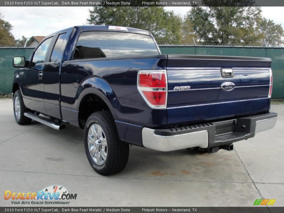 2010 Ford F150 XLT SuperCab Dark Blue Pearl Metallic / Medium Stone Photo #5