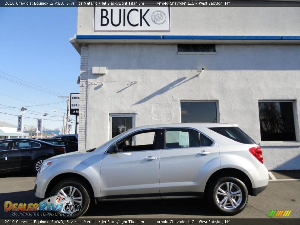 2010 Chevrolet Equinox LS AWD Silver Ice Metallic / Jet Black/Light Titanium Photo #3