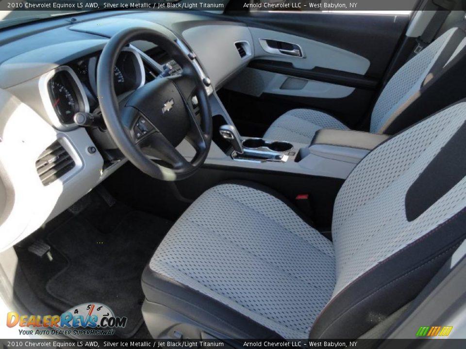 Jet Black/Light Titanium Interior - 2010 Chevrolet Equinox LS AWD Photo #11