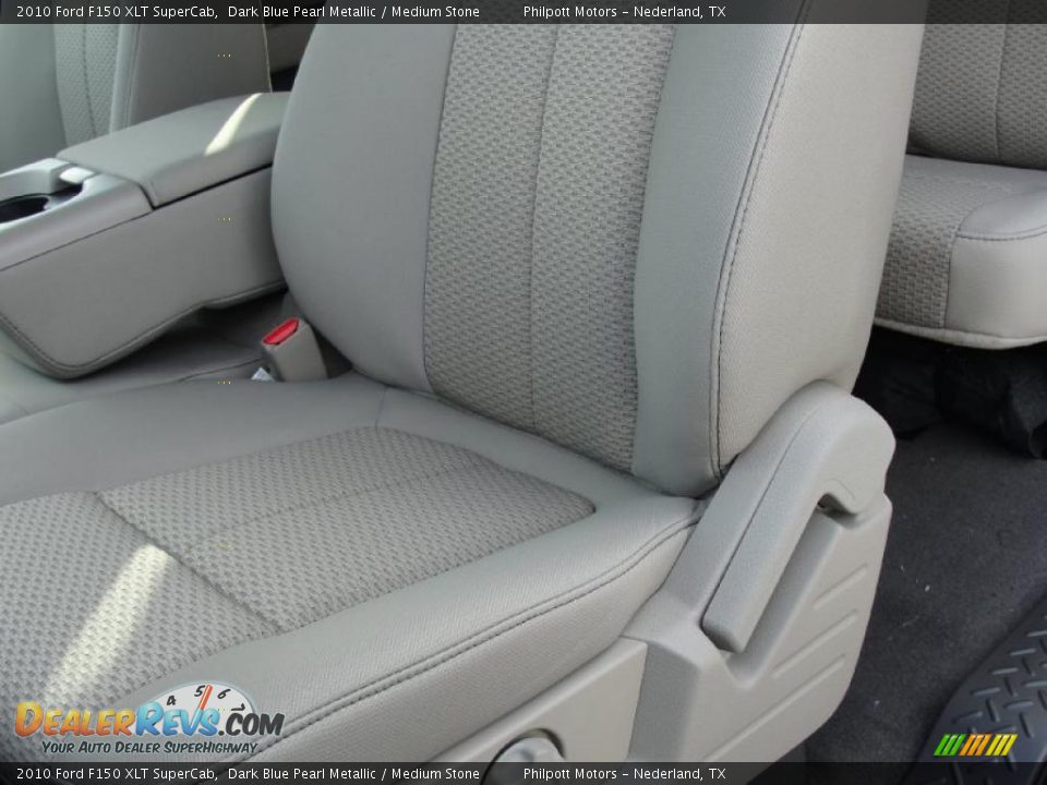 2010 Ford F150 XLT SuperCab Dark Blue Pearl Metallic / Medium Stone Photo #22