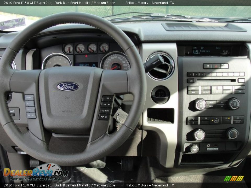 2010 Ford F150 XLT SuperCab Dark Blue Pearl Metallic / Medium Stone Photo #24