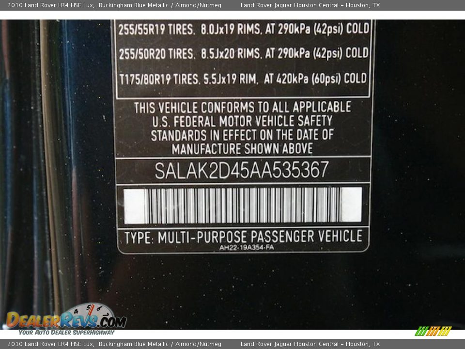 2010 Land Rover LR4 HSE Lux Buckingham Blue Metallic / Almond/Nutmeg Photo #24