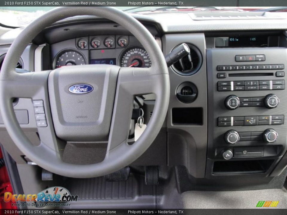 Dashboard of 2010 Ford F150 STX SuperCab Photo #24