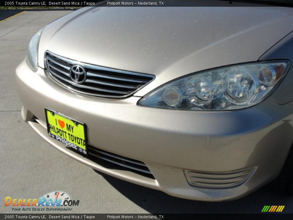 2005 Toyota Camry LE Desert Sand Mica / Taupe Photo #11