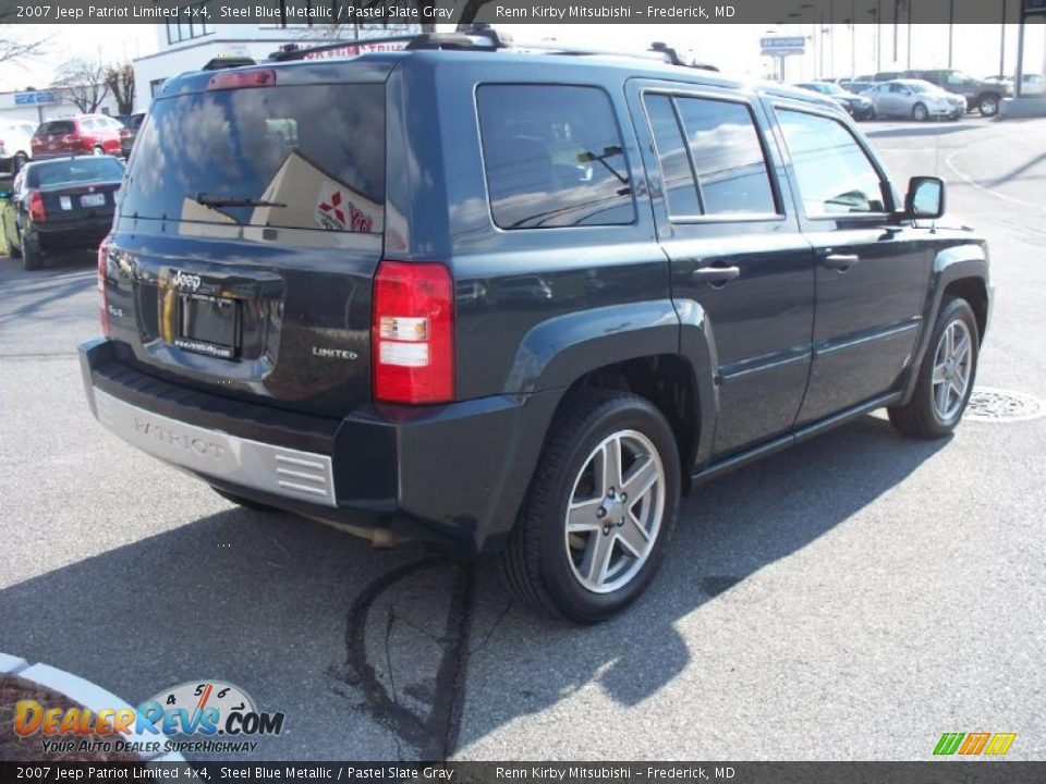 2007 Jeep Patriot Limited 4x4 Steel Blue Metallic / Pastel Slate Gray Photo #5