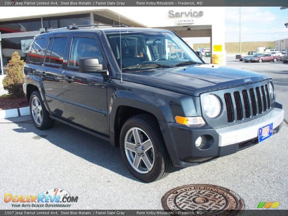 2007 Jeep Patriot Limited 4x4 Steel Blue Metallic / Pastel Slate Gray Photo #7