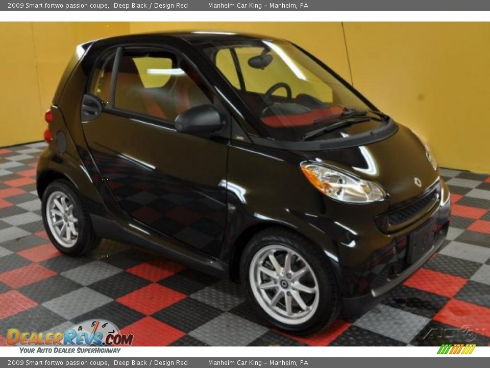2009 Smart fortwo passion coupe Deep Black / Design Red Photo #1