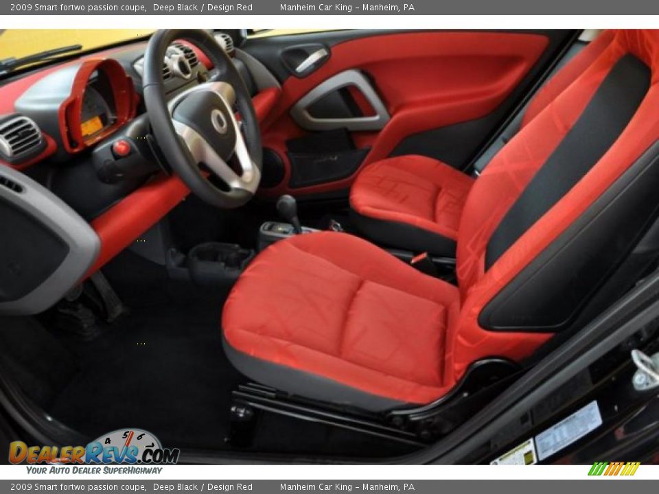 Design Red Interior - 2009 Smart fortwo passion coupe Photo #10