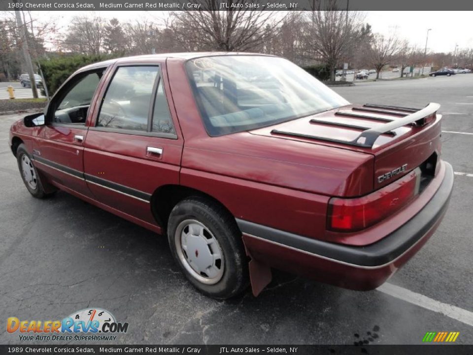 Medium Garnet Red Metallic 1989 Chevrolet Corsica Sedan Photo #4