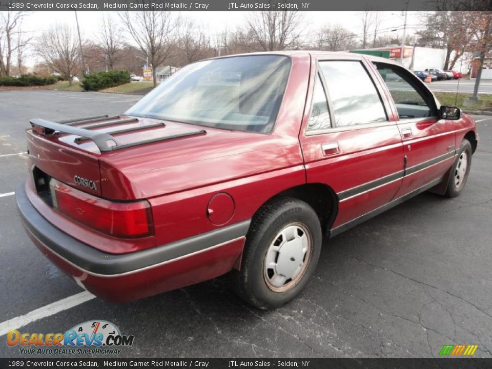 Medium Garnet Red Metallic 1989 Chevrolet Corsica Sedan Photo #6