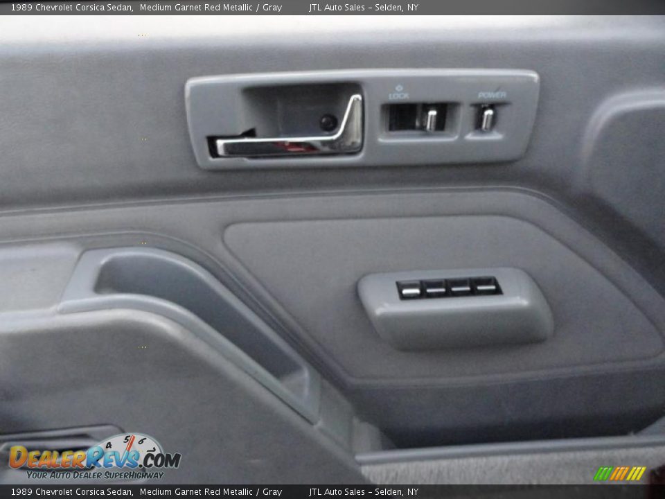1989 Chevrolet Corsica Sedan Medium Garnet Red Metallic / Gray Photo #9