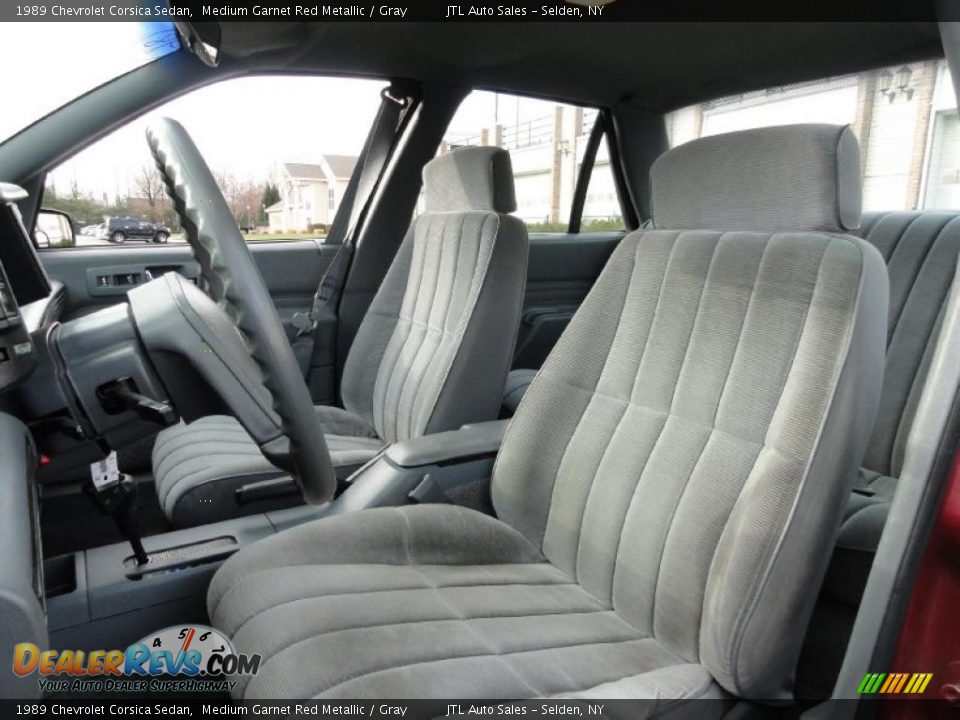 Gray Interior - 1989 Chevrolet Corsica Sedan Photo #10