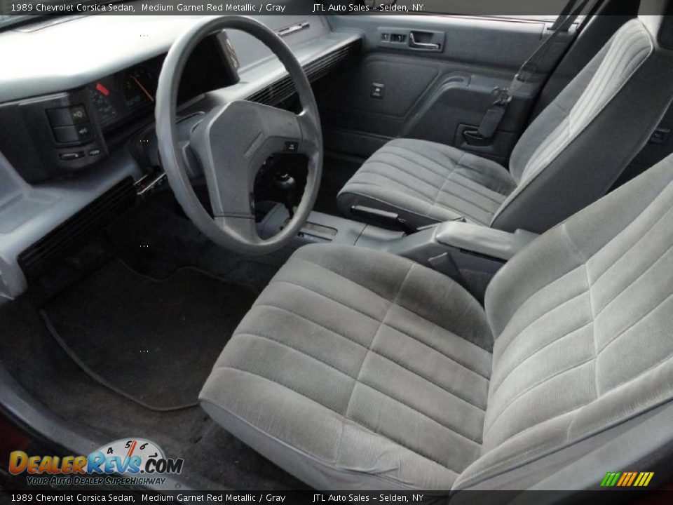Gray Interior - 1989 Chevrolet Corsica Sedan Photo #11