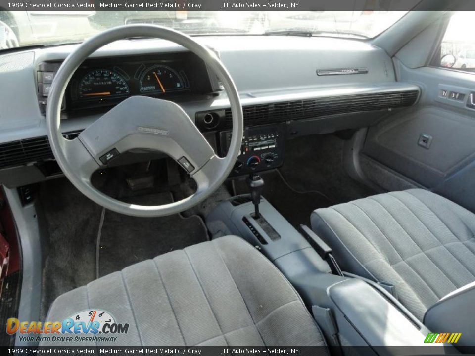 Gray Interior - 1989 Chevrolet Corsica Sedan Photo #12