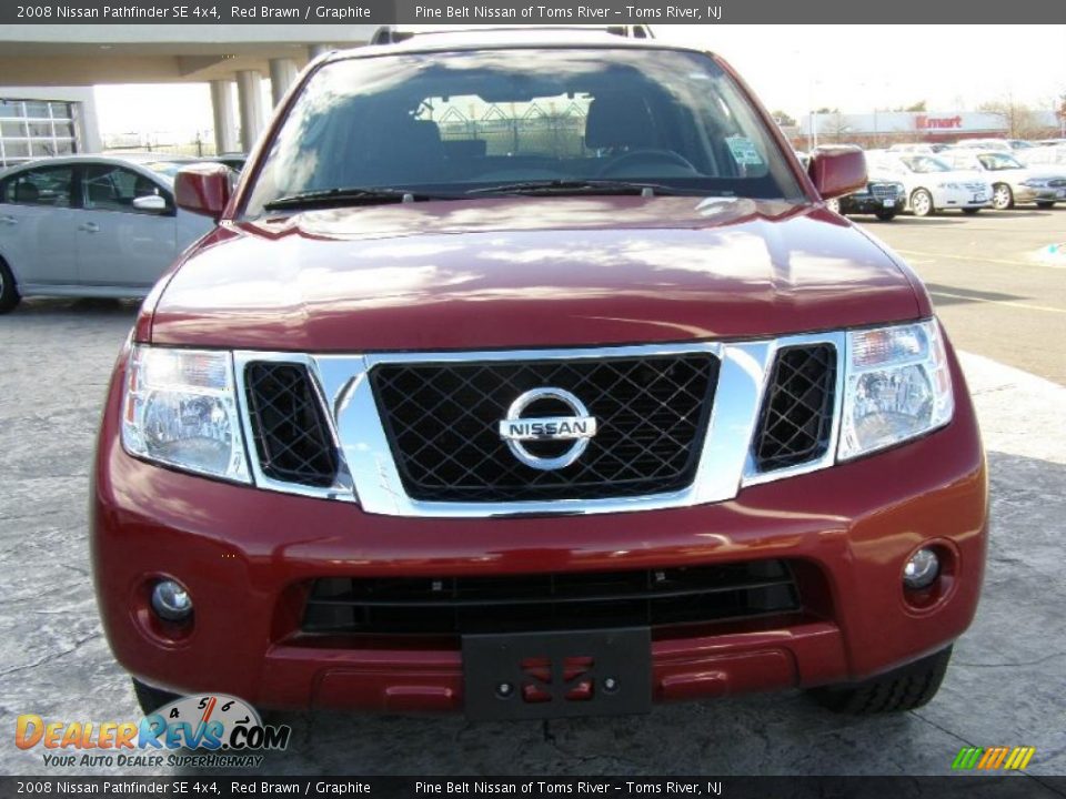 2008 Nissan Pathfinder SE 4x4 Red Brawn / Graphite Photo #2
