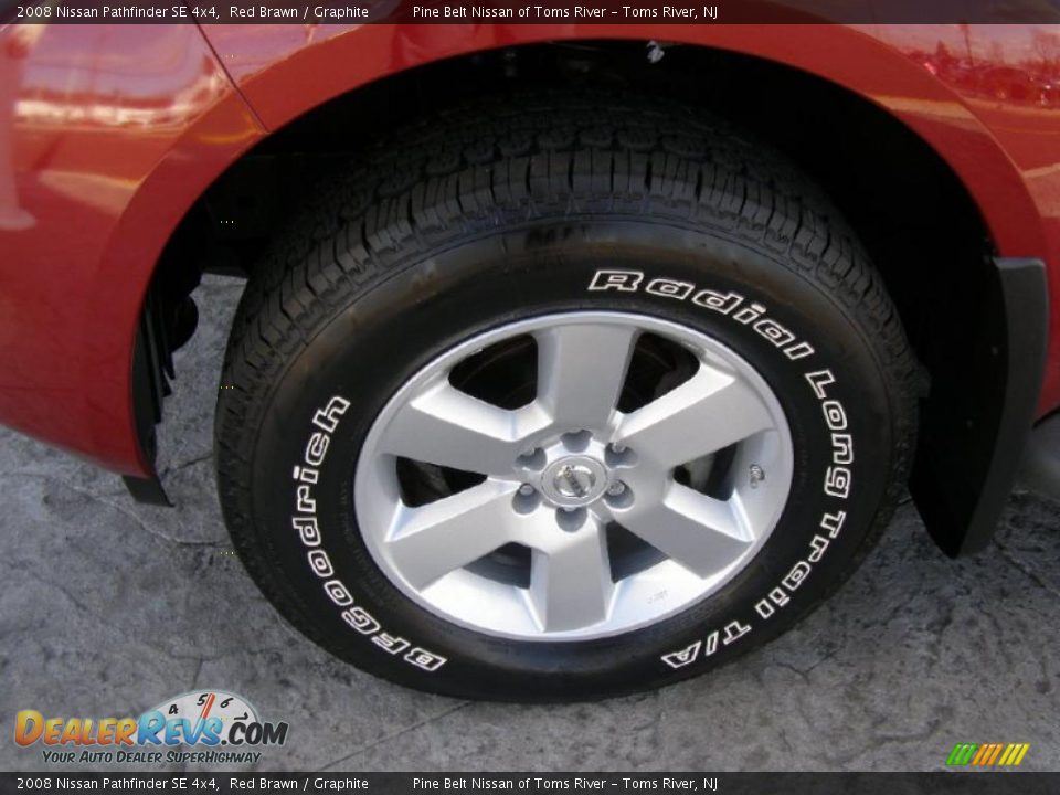 2008 Nissan Pathfinder SE 4x4 Red Brawn / Graphite Photo #3