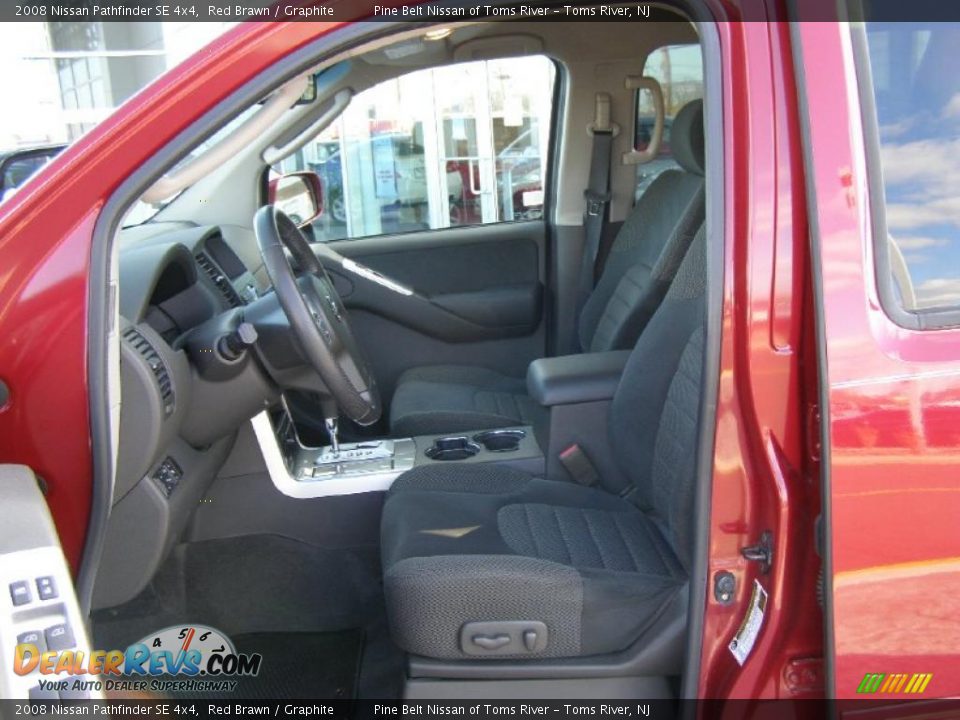 2008 Nissan Pathfinder SE 4x4 Red Brawn / Graphite Photo #10