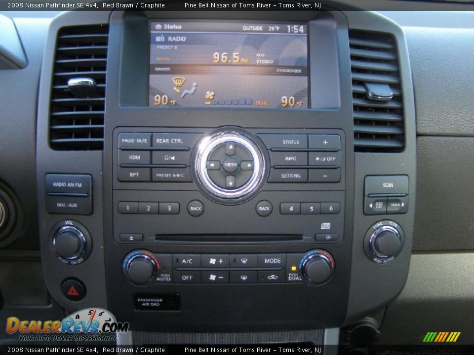 2008 Nissan Pathfinder SE 4x4 Red Brawn / Graphite Photo #12