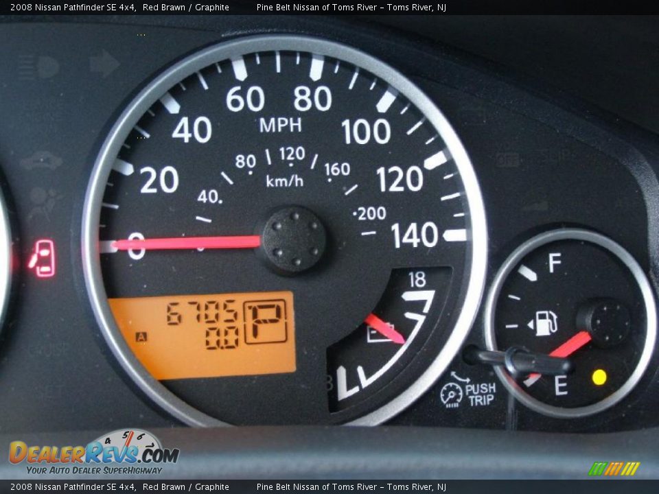 2008 Nissan Pathfinder SE 4x4 Red Brawn / Graphite Photo #14