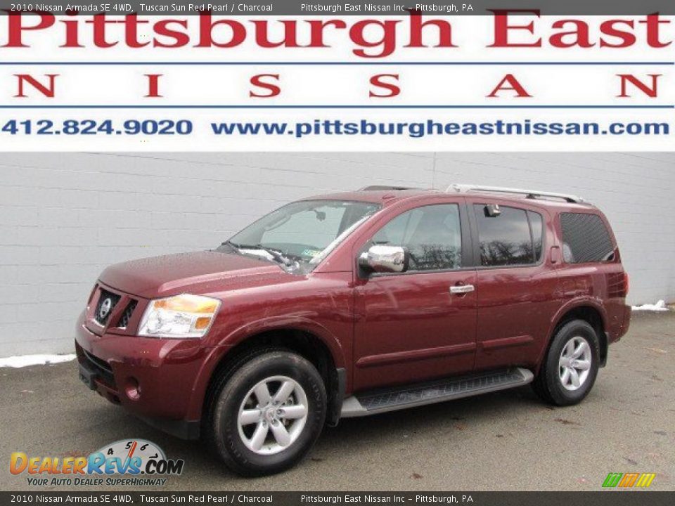 2010 Nissan Armada SE 4WD Tuscan Sun Red Pearl / Charcoal Photo #1