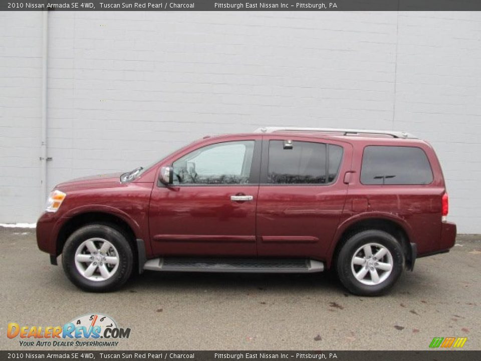2010 Nissan Armada SE 4WD Tuscan Sun Red Pearl / Charcoal Photo #2