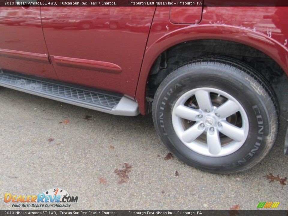 2010 Nissan Armada SE 4WD Tuscan Sun Red Pearl / Charcoal Photo #3
