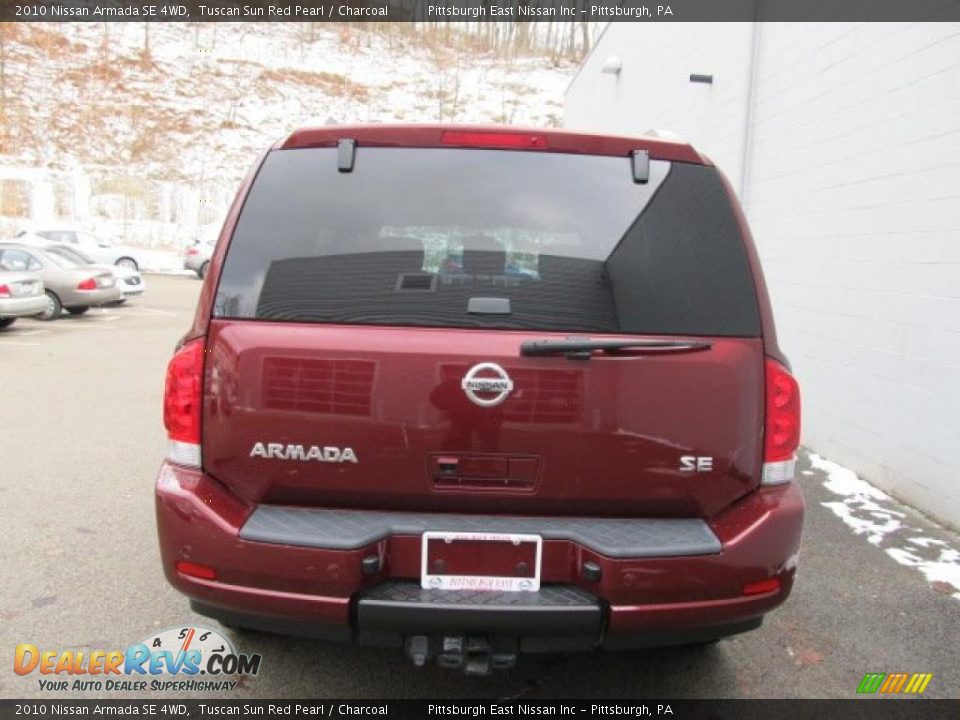 2010 Nissan Armada SE 4WD Tuscan Sun Red Pearl / Charcoal Photo #4