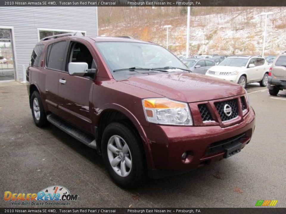 2010 Nissan Armada SE 4WD Tuscan Sun Red Pearl / Charcoal Photo #5