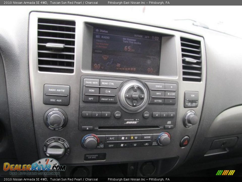 2010 Nissan Armada SE 4WD Tuscan Sun Red Pearl / Charcoal Photo #8