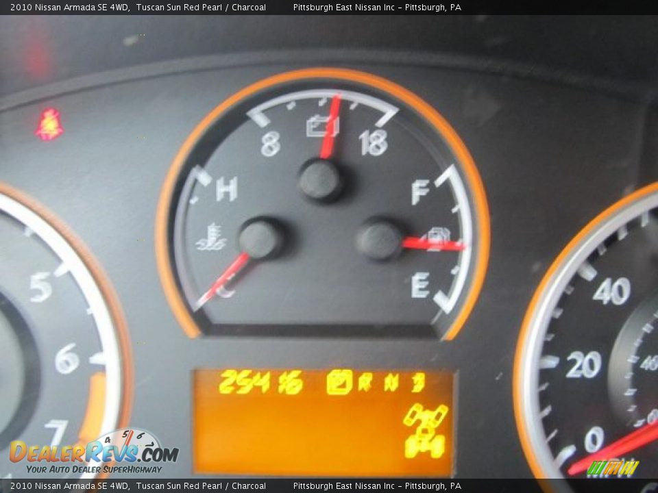 2010 Nissan Armada SE 4WD Tuscan Sun Red Pearl / Charcoal Photo #9
