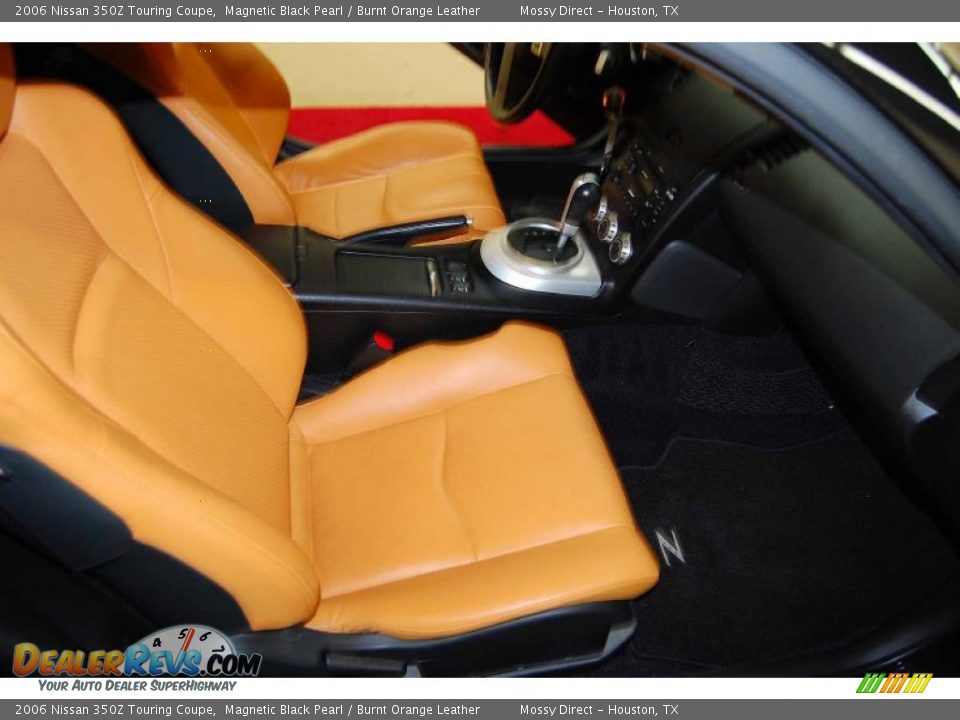 Burnt Orange Leather Interior - 2006 Nissan 350Z Touring Coupe Photo #20