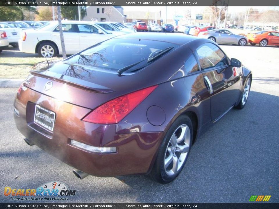 2006 Nissan 350Z Coupe Interlagos Fire Metallic / Carbon Black Photo #5