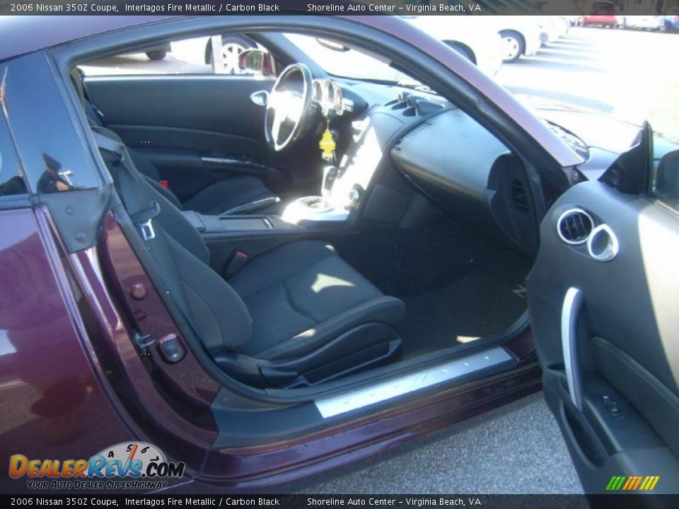 Carbon Black Interior - 2006 Nissan 350Z Coupe Photo #12