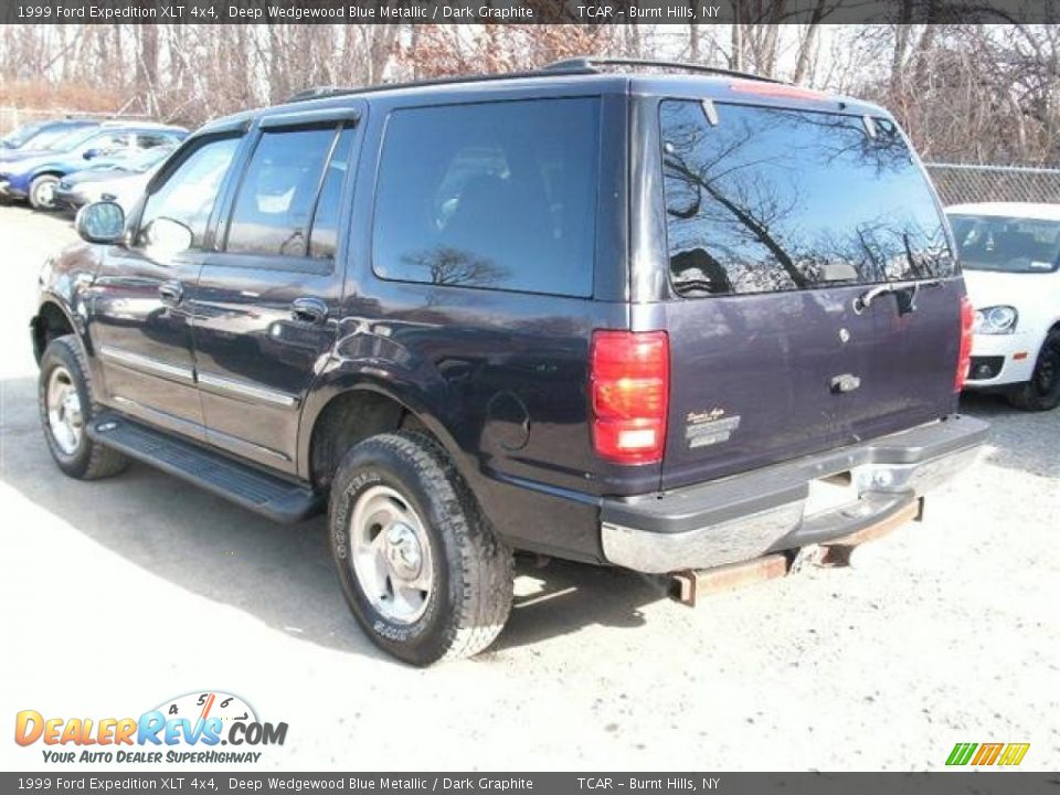 1999 Ford Expedition XLT 4x4 Deep Wedgewood Blue Metallic / Dark Graphite Photo #4