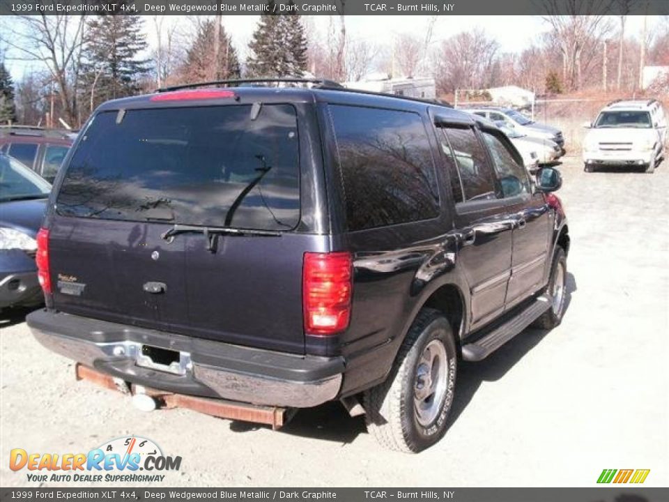 1999 Ford Expedition XLT 4x4 Deep Wedgewood Blue Metallic / Dark Graphite Photo #5