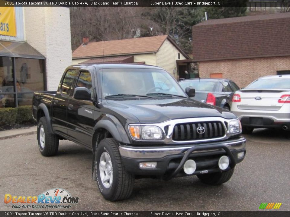 2001 Toyota Tacoma V6 TRD Double Cab 4x4 Black Sand Pearl / Charcoal Photo #1