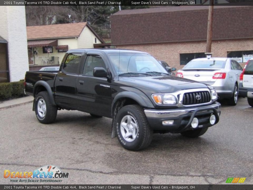 2001 Toyota Tacoma V6 TRD Double Cab 4x4 Black Sand Pearl / Charcoal Photo #4