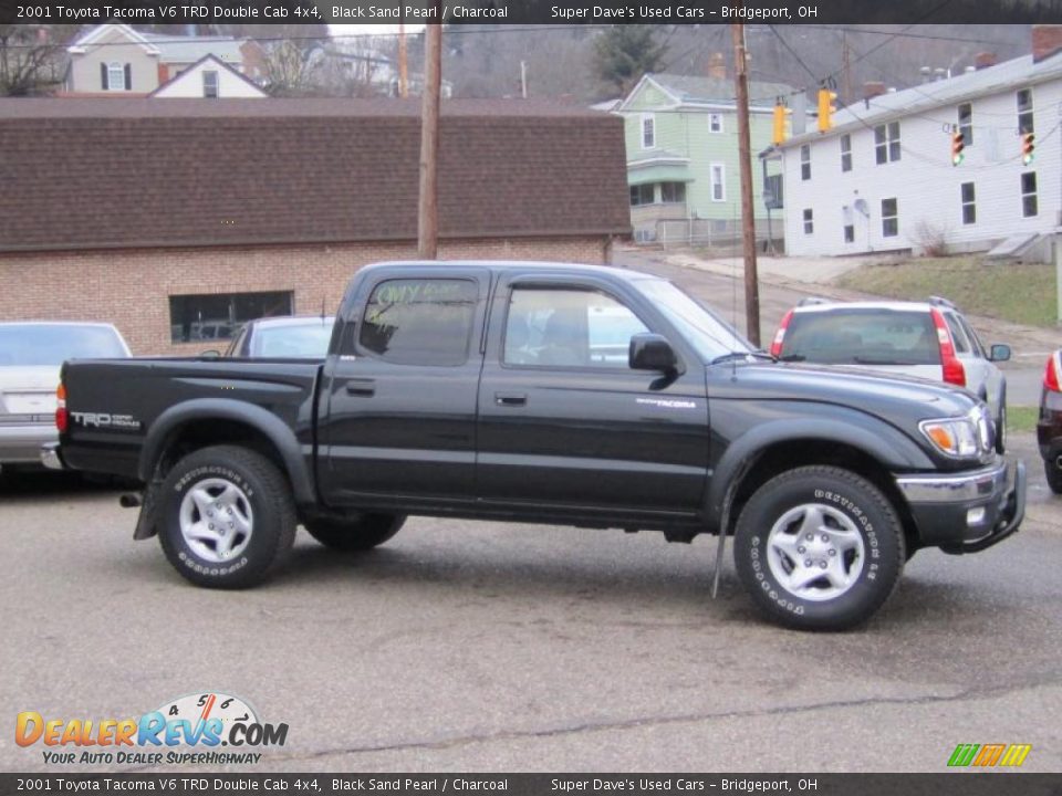 2001 Toyota Tacoma V6 TRD Double Cab 4x4 Black Sand Pearl / Charcoal Photo #5