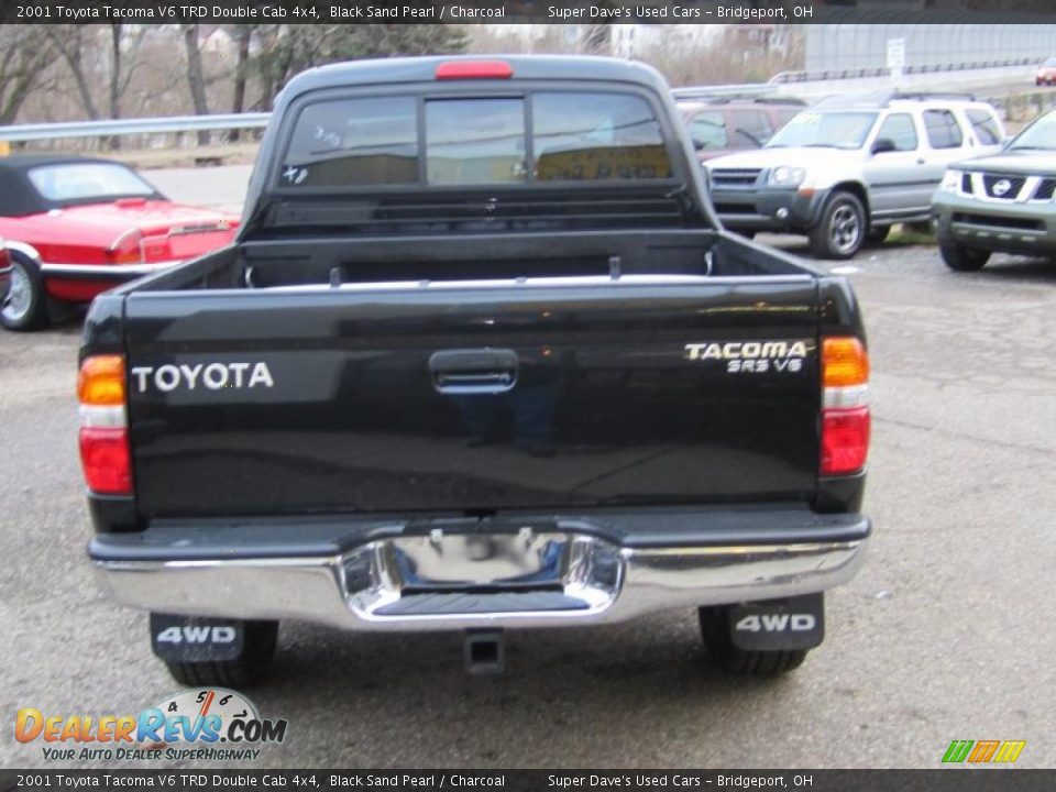 2001 Toyota Tacoma V6 TRD Double Cab 4x4 Black Sand Pearl / Charcoal Photo #8