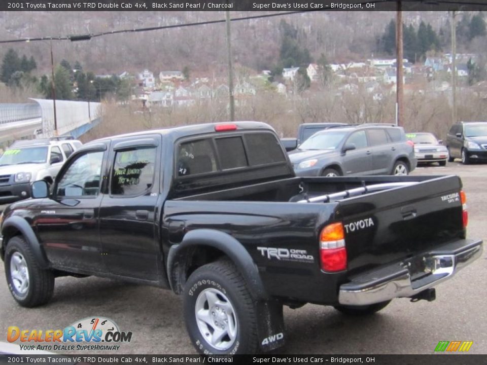 2001 Toyota Tacoma V6 TRD Double Cab 4x4 Black Sand Pearl / Charcoal Photo #9